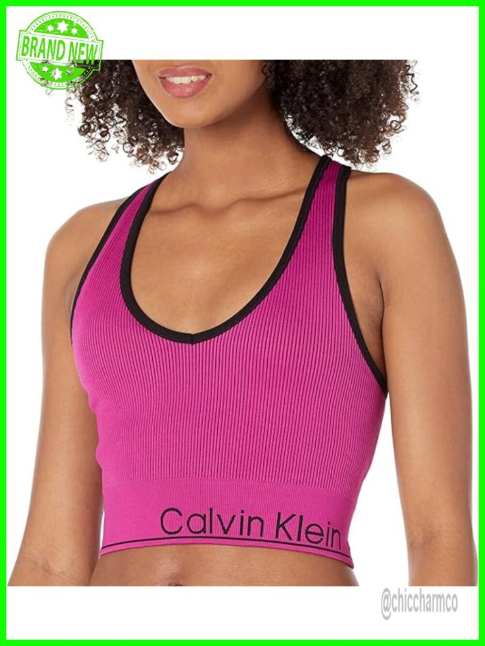 Women's Ribbed Crop Top, Tank, Supportive 4-Way Stretch, Moisture Wicking,
